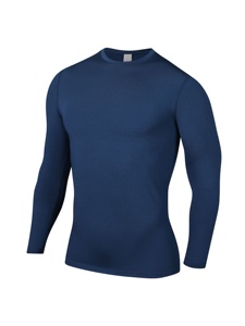 Compression <b>Base</b> <b>Layer</b> Tops <b>Long</b> <b>Sleeve</b> Gym Shirts Quick Dry Breathable Sports Gym Compression <b>Base</b> <b>Layer</b> Knitted Shirts - Product Image 2