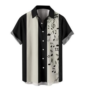 <b>Men's</b> Summer Printed <b>Beach</b> Hawaiian <b>Shirt</b> Single Breasted Casual Short Sleeve Breathable Resort Wear - Product Image 4