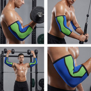 Coudières en néoprène Dynamic Fit extensibles avec surpiqûres contrastées pour le soutien du bras lors des entraînements en salle de sport – Essentiel pour la protection des coudes - Product Image 6