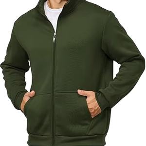 Sweat-shirts de pêche décontractés en polaire pour hommes de qualité supérieure, légers, à fermeture éclair, avec poches, pour le sport et les activités de plein air - Product Image 1