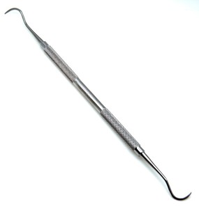 204S Raspador Posterior Tipo Sierra de Doble Extremo con Mango Hueco de 10mm, Instrumento Dental Quirúrgico de Acero Inoxidable Esterilizable para Dentistas - Product Image 3