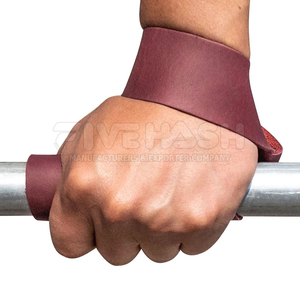 Heavy Duty Leather Lifting Straps Durable Gym Straps For <b>Strength</b> <b>Training</b> And Bodybuilding Use - Product Image 5