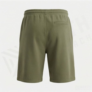 กางเกงขาสั้นผู้ชายผ้าแคนวาสโพลีเอสเตอร์/คอตตอนเนื้อหนา ซักแล้วสีซีดแบบซันเฟด พิมพ์โลโก้ได้ตามต้องการ แห้งเร็ว มีเชือกผูกเอว ความยาวแบบยาว - Product Image 2