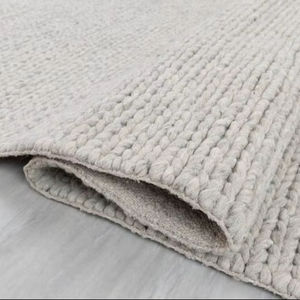 Alfombra de Lana Gruesa Hecha a Mano, Textura Sumac de Lujo, Rayas Modernas, Estilo Boho, para Sala de Estar, Tamaño Personalizado, Tejido Plano Suave y Grueso, 1 Pieza - Product Image 1