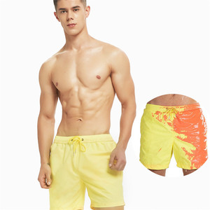 New Fashion Thermochromic Swim <b>Trunks</b> Color Change <b>Men</b> Boardshorts Swimwear - Product Image 4
