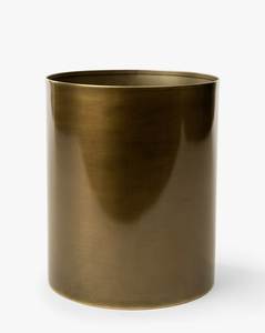 Elegant Cylindrical Metal Storage Bucket Gold Plates Luxury Waste Bin With Lid Indoor Household Use Bathroom <b>Dustbin</b> <b>For</b> <b>Sale</b> - Product Image 2
