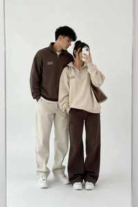 เสื้อสเวตเชิ้ตแบบซิปครึ่งตัว Unisex จาก Oneten Apparel ผ้าฝ้าย 100% ทรงหลวม สวมใส่สบาย เหมาะสำหรับฤดูใบไม้ร่วง - Product Image 5