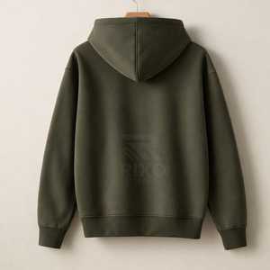 Sweat-shirt à capuche unisexe surdimensionné en molleton 100 % coton, style streetwear, avec motif personnalisé, idéal pour l'hiver - Product Image 3