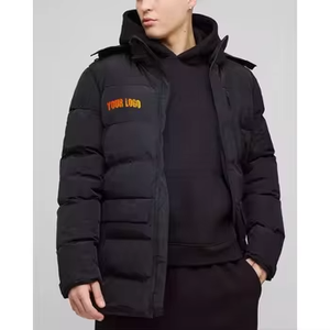 Veste d'hiver en toile rembourrée de coton pour hommes, nouvelle collection, avec logo frontal, prix abordable, vente en gros - Product Image 1