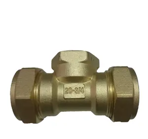 3/4 inch 3 Way Forged Tee and Elbow Brass Fitting For Stainless Steel Corrugated drainage pip