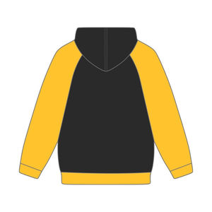 Sweat à capuche noir à manches raglan dorées Sigma Gamma Rho en coton, personnalisé pour la sororité grecque SGRho Divine Nine HBCU - Product Image 3