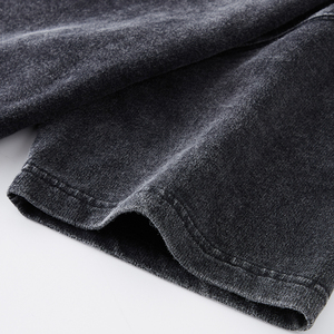 Camiseta de Hombre con Logotipo Personalizado, 270g, Estilo Vintage, Lavado Ácido, Desgastada, Talla Grande, 100% Algodón - Product Image 5