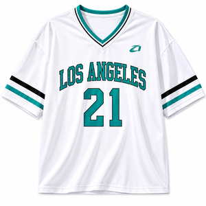 Women's Fully Customized Rugby Jersey with Sublimated Print Mesh Shirts American Football Jersey Design Oversized Drop Shoulder - Product Image 6