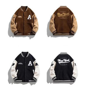 Chaqueta Varsity de Lana con Parches en las Mangas, Color Personalizado, Calidad Superior, Forro Sherpa de Alta Calidad, Nueva Llegada 2026 - Product Image 6