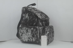 Luxury Cowhide Hair-On Leather <b>Backpack</b> Travel Laptop Bag Custom Logo Wholesale Supplier Manufacturer Bulk LHBP-0039 - Product Image 3