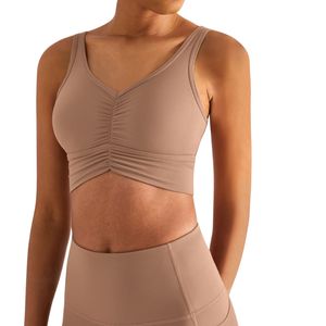 Top Deportivo de Yoga de Secado Rápido para Mujer – Top Corto Ajustado de Nailon para Gimnasio y Fitness con Logotipo Personalizado - Product Image 4