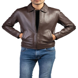 Chaqueta Elegante con Cuello de Cuero Genuino, Prenda Exterior de Piel de Oveja Premium con Forro de Poliéster, Cierre de Cremallera, Cálida, Cómoda y a la Moda - Product Image 5