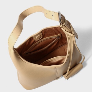 Bolso de Hombro Elegante para Mujer 2026, Bolsos de Mano de Cuero Genuino con Monedero, Bolso Tote de Gran Capacidad en Piel Vacuna, Amarillo y Negro - Product Image 6