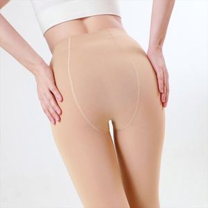 <b>Fleece</b> Lined Thermal Pantyhose Plush Size Big Stretchy Thermal <b>Legging</b> - Product Image 2