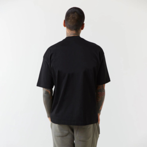 T-shirt personnalisé avec logo, 260 GSM, coupe ample, 100% coton, épaules tombantes, coupe courte, taille plus, pour hommes - Product Image 2