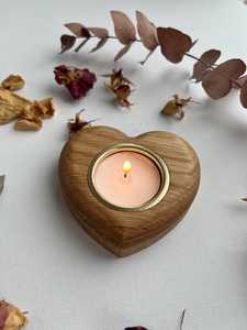 Curio Craft Handcrafted Wooden <b>Tea</b> <b>Light</b> Holder Square Shape Natural Wood Candle Stand Rustic Home Decoration Christmas - Product Image 5