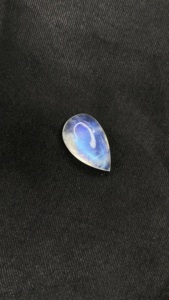 Pierres précieuses en pierre de lune arc-en-ciel naturelle certifiée, forme poire, cabochons, pierres brutes pour la création de bijoux, 8,40 carats - Product Image 4