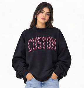 Sudadera Oversize Personalizada para Mujer con Cuello Alto, Mezcla de Algodón Suave, Manga Larga, Ajuste Holgado, Proveedor Mayorista - Product Image 1