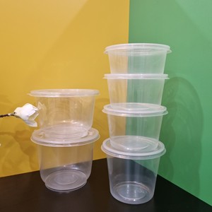 2026 New promotion Factory 500/600/700ml Plastic PP Disposable Dessert <b>Container</b> Round <b>Clear</b> Bowl Cup Fruit Boxes with Lid - Product Image 3