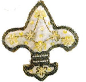 Handmade Custom Christmas Modern Design Square Fabric <b>Hanging</b> <b>Stars</b> with Red Beads Embroidery Christmas Tree Decoration Ornament - Product Image 3