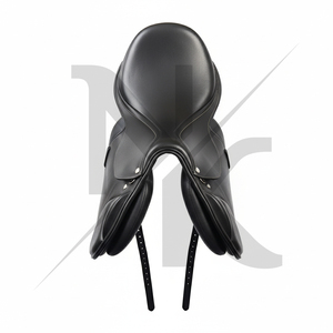 Selle d'équitation anglaise de luxe de qualité supérieure en cuir de veau véritable, avec arceau en bois à contact étroit, pour l'équitation - Product Image 4