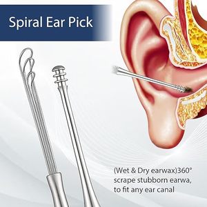 Kit de nettoyage d'oreilles de qualité supérieure, outils de précision en acier inoxydable, sûrs, durables et réutilisables pour une hygiène auriculaire à long terme - Product Image 6