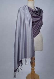 Ultra Soft Cashmere Silk Reversible <b>Shawl</b> <b>Wrap</b> for Women Luxury Dual-Sided Stole Lightweight Elegant Fashion Accessory - Product Image 4