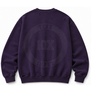 Sudadera de algodón mezclado de talla grande para hombre, fabricada en fábrica, en stock, cómoda, diseño único con pedrería. - Product Image 2