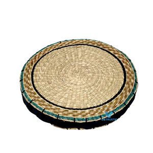 Premium Collection Water Hyacinth Ottoman Handmade Floor <b>Cushion</b> Natural Fiber Home Accessories OEM ODM - Product Image 4