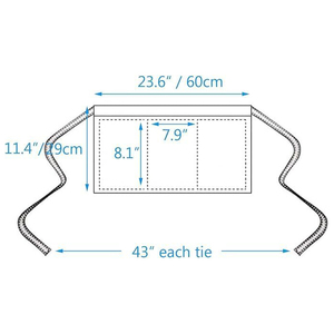Tablier unisexe vert tissé OEM avec poches pour personnel de restaurant, barman, serveur, uniforme avec poches, tissu en coton. - Product Image 4
