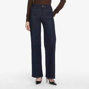 Pantalones Jogger de Forro Polar Transpirable para Mujer, Corte Holgado, con Logotipo Personalizado, Cintura Media, Diseño Casual de Frente Plano para Invierno, Teñido Liso - Product Image 1