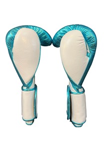 No Boxing No Life Gants de boxe professionnels en cuir de vachette de qualité supérieure à lacets Rembourrage épais à 4 couches Respirant Évacuation de l'humidité - Product Image 3