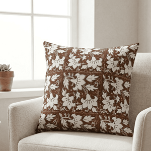 Housse de coussin luxueuse en coton faite à la main avec fermeture éclair, motifs ethniques imprimés au bloc, style Moghol, 20x20, provenant d'un grossiste indien - Product Image 6