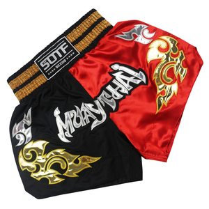 Pantalones Cortos de Muay Thai para Hombre, Estampado Satinado, Cintura Elástica, para Entrenamiento de Gimnasio, Kickboxing, Ligeros, Coloridos - Product Image 6