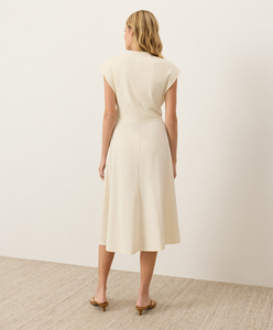 Vestido Casual Elegante de Verano para Mujer, Vestido de Algodón con Diseño Trenzado, Cuello en V y Mangas Cortas para Damas - Product Image 4