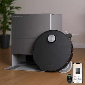 Robot aspirateur et serpillière 35000Pa ultra fin avec évitement d'obstacles et auto-nettoyant - Product Image 2