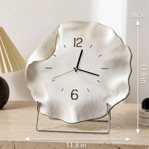 Premium Quality White Stylish <b>Table</b> <b>Clock</b> Suitable For Homes Kitchen Offices Bedrooms And Time Display Use From India - Product Image 6