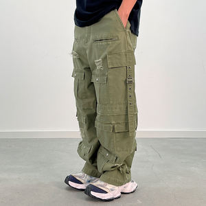 Pantalones cargo personalizados OEM para hombre, pantalones casuales con cintura elástica, pantalones deportivos tipo jogger con bolsillos, Haus Industries - Product Image 3