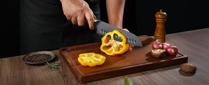 Juego de Cuchillos de Cocina, 4 Piezas, Acero Inoxidable Japonés con Alto Contenido de Carbono, Juego de Cuchillos de Chef Profesionales Ultra Afilados, Santoku - Product Image 2