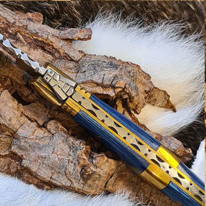 Couteau à fruits portable d'extérieur en acier Damas avec manche en os de chameau, idéal pour la viande, le vin, le camping et l'usage industriel – Vente chaude - Product Image 4