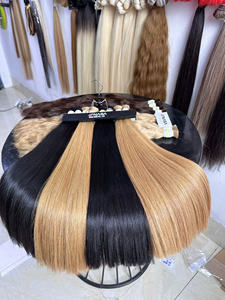 Prix de gros Extensions de cheveux en vrac 100% cheveux vietnamiens 1 paquet 100 grammes Couleurs claires Super Double dessiné 22 pouces - Product Image 4