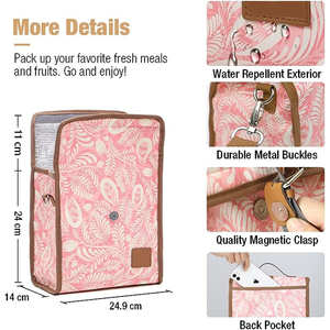 Custom Friendly Recycled Insulated Thermal Cooler Bag Foldable Oversized for Office Adult Lunch Box Food Beverage Polyester - Product Image 2