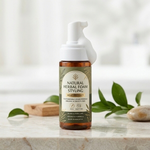 Proveedor de Malasia Ofrece Producto Personalizable OEM para Peinar el Cabello, Vegano, Orgánico, a Base de Hierbas, Libre de Crueldad Animal, con Protección Térmica, para el Cuidado de la Barba - Product Image 2
