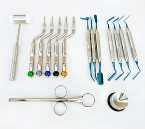 ชุดเครื่องมือผ่าตัดฝังรากฟันเทียม SureMed Instruments  ทำจากเหล็กกล้าไร้สนิมเกรดผ่าตัด  พร้อมอุปกรณ์ยกไซนัส  โอสเตโอโทม และเครื่องมือบรรจุกระดูก - Product Image 3