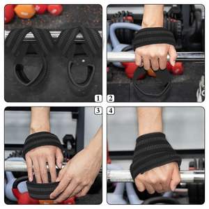 Muñequeras Elásticas Ajustables Transpirables Antideslizantes, Correas de Soporte para Gimnasio, Levantamiento de Pesas, Fisicoculturismo, Unisex - Product Image 4